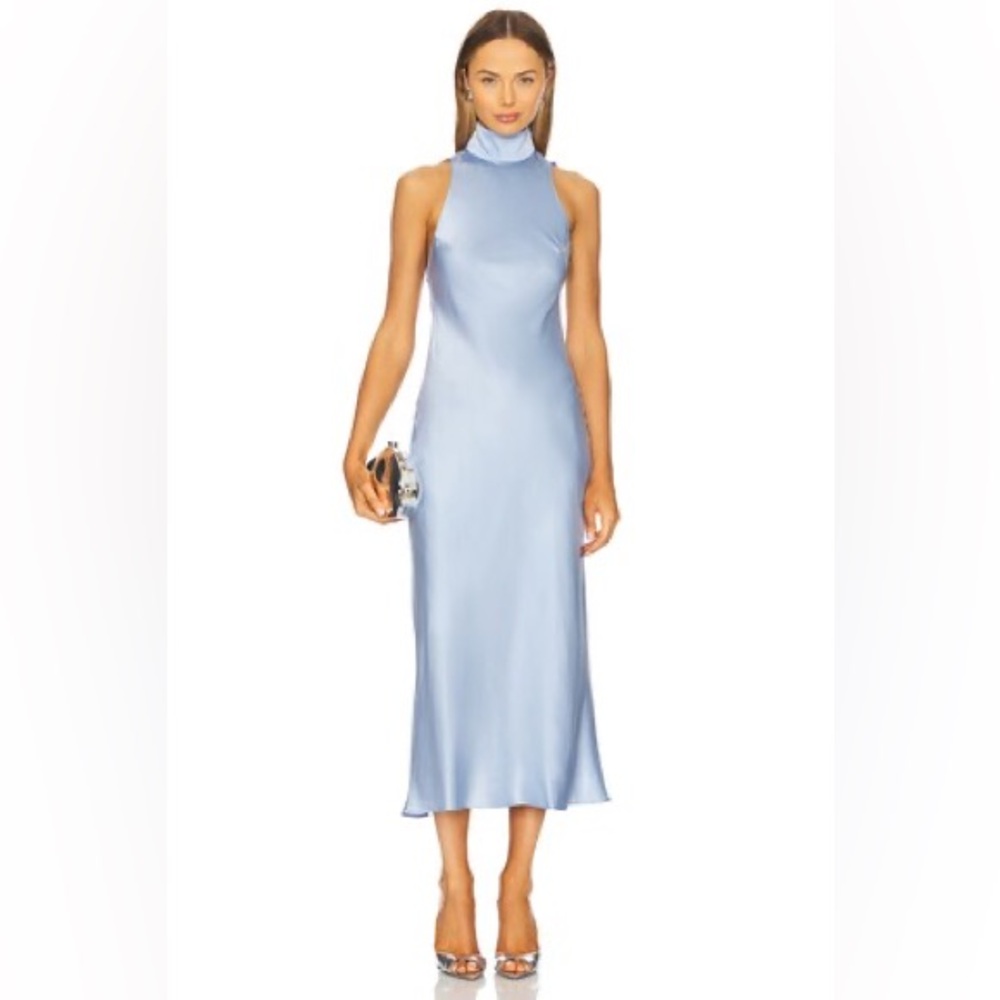Amanda Uprichard DuPont Dress in Baby Blue Revolve